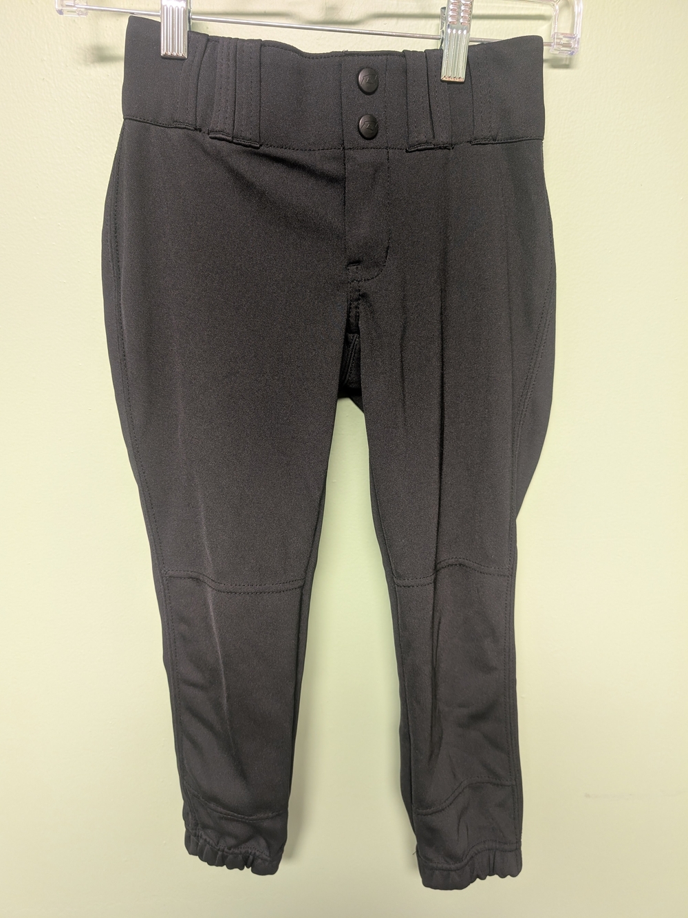 Kids Black Performance Baseball Pants